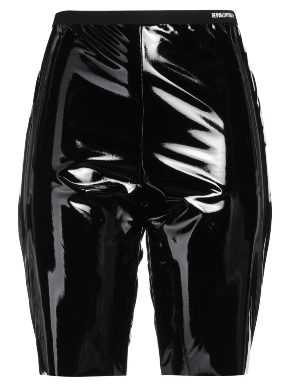 REDValentino Vinyl Black Shorts